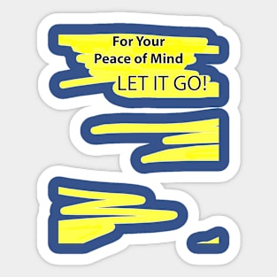 LET IT GO Sticker